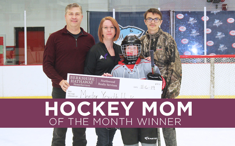 Congratulations to Our November Hockey Mom and First Winner from Ohio!
